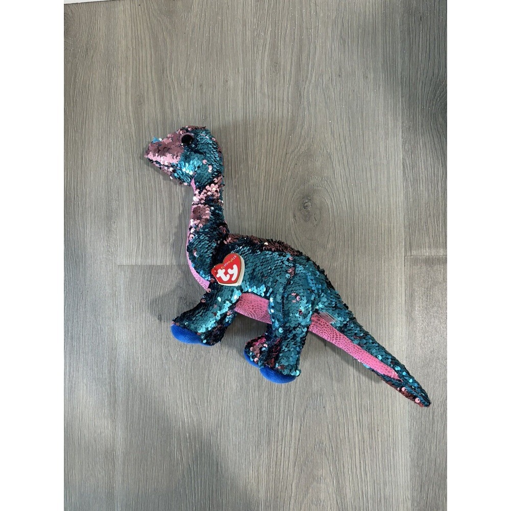 TREMOR DINOSAUR TY FLIPPABLES SEQUIN Space X NASA‎ Launch 17 in. Plush toy